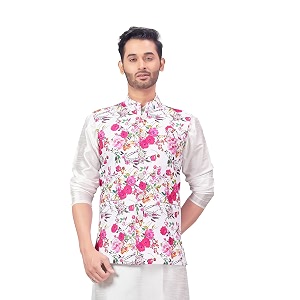 Studio Shringaar Mens Nehru Jacket Waist Coat