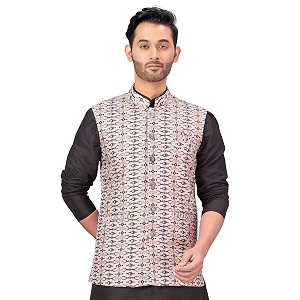 Studio Shringaar Mens Nehru Jacket Waist Coat