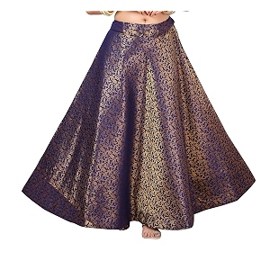 Studio Shringaar Womens Polyester Maxi Benaras Brocade