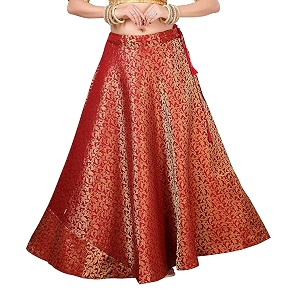 Studio Shringaar Womens Polyester Maxi Benaras Brocade