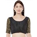 Studio Shringaar Women39s Brocade Sleeves Saree Blouse