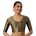 Studio Shringaar Women39s Brocade Side Stretch Smocked