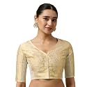 Studio Shringaar Women39s Brocade Side Stretch Smocked