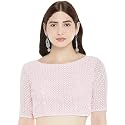 Studio Shringaar Women39s Chikankari Saree Blouse with