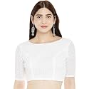 Studio Shringaar Women39s Chikankari Saree Blouse with
