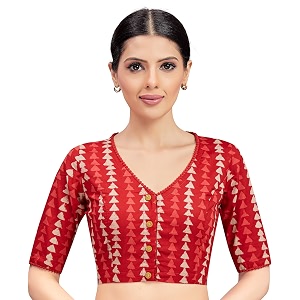 Studio Shringaar Womens Cotton Block Printed Elbow