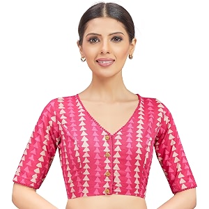 Studio Shringaar Womens Cotton Block Printed Elbow