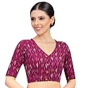 Studio Shringaar Women39s Cotton Ikat Printed Elbow