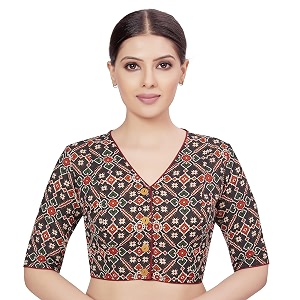 Studio Shringaar Womens Half Sleeve Cotton Printed