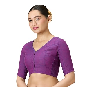 Studio Shringaar Womens Handloom Cotton Side Stretchable