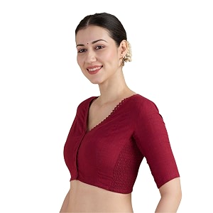 Studio Shringaar Womens Handloom Cotton Side Stretchable