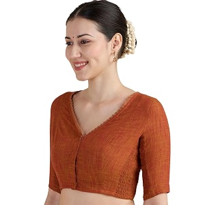 Studio Shringaar Womens Handloom Cotton Side Stretchable