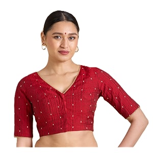 Studio Shringaar Womens Handloom Cotton Silk Readymade