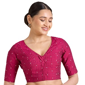 Studio Shringaar Womens Handloom Cotton Silk Readymade