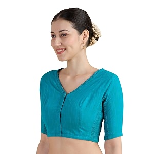 Studio Shringaar Womens Handloom Cotton Side Stretchable