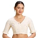 Studio Shringaar Women39s Handloom Cotton Jamdani Border