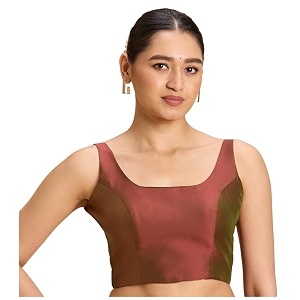 Studio Shringaar Womens Polyester Sleeveless Satin Padded