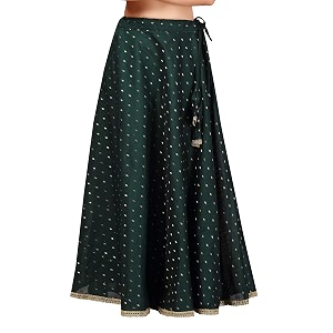 Studio Shringaar Womens Polyester Maxi Skirt