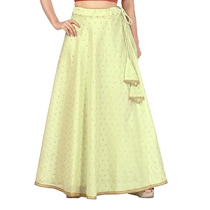 Studio Shringaar Womens Polyester Maxi Skirt
