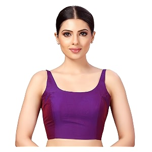 Studio Shringaar Womens Polyester Sleeveless Satin Padded