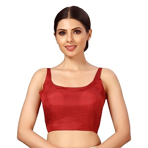 Studio Shringaar Womens Polyester Sleeveless Satin Padded