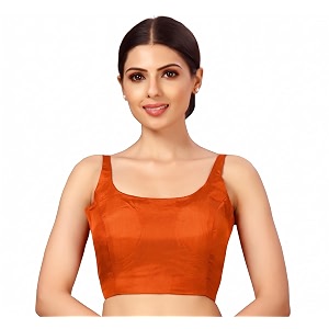 Studio Shringaar Womens Polyester Sleeveless Satin Padded