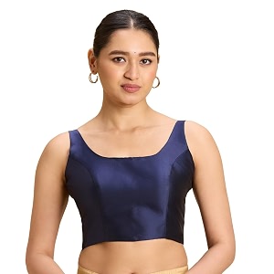 Studio Shringaar Womens Polyester Sleeveless Satin Padded