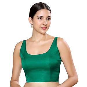 Studio Shringaar Womens Polyester Sleeveless Satin Padded