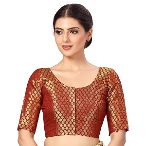 Studio Shringaar Womens Polyester Elbow length sleeves