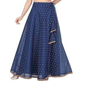 Studio Shringaar Womens Polyester Maxi Skirt