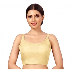 Studio Shringaar Womens Polyester Sleeveless Satin Padded