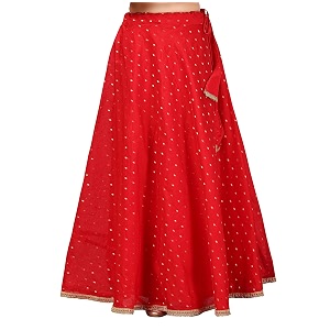 Studio Shringaar Womens Polyester Maxi Skirt
