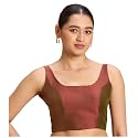 Studio Shringaar Women39s Polyester Sleeveless Satin Padded