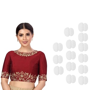 Studio Shringaar Womens Readymade Art Silk Embroidered