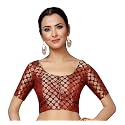 Studio Shringaar Women39s Readymade Brocade Short Sleeves