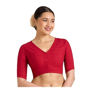 Studio Shringaar Women Cotton Half Sleeve Madras