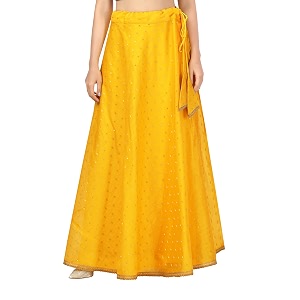 Studio Shringaar Womens Polyester Maxi Skirt