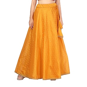 Studio Shringaar Womens Polyester Maxi Skirt