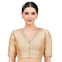 Studio Shringaar Crepe Women39s Linen Brocade Embroidered
