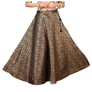 Studio Shringaar Womens Polyester Maxi Benaras Brocade