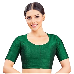 Studio Shringaar Womens Basic Polyester Short Sleeves