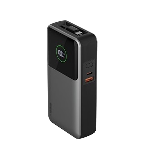 Stuffcool Giga Pro Max 20000mAh 100W Power Bank, Built-in Retractable Type-C Cable, Simultaneous Charging for MacBook, Laptops & Smartphones, 100W Tot