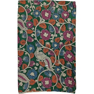 kalamkari printed cotton unstitched blouse kurthi long frock fabric material for women