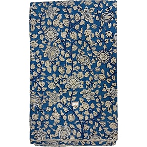 kalamkari printed cotton unstitched blouse kurthi long frock fabric material for women