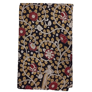kalamkari printed cotton unstitched blouse kurthi long frock fabric material for women