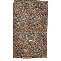 Kalamkari Printed Cotton Unstitched Blouse, Kurthi, Long frock fabric material for women