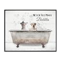 Stupell Industries 'Never Too Many Bubbles Dogs', Framed Giclee Art, Black, 30 x 24 Inches, Easy to Hang and Sturdy, Made in USA, by Lori Deiter