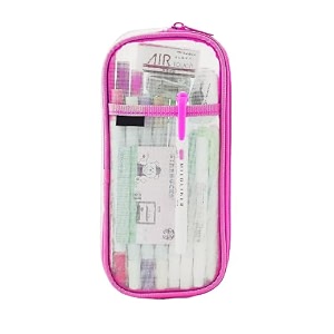 sturdy mesh pencil case pouch for girls amp boys cosmetics bag travel pencil case - pens stationary box college office school supplies kids