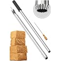SturdyShape Premium Hay Probe Bale Sampler For Drill 24 Inch With Serrated Tip Comes with Dowel and Metal File for Resharpening - Accurate Hay Testing for Farmers & Ranchers - Heavy Duty