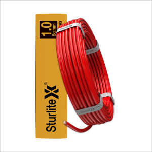 Sturlite PVC 1 sq mm Red 90